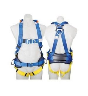 3M? PROTECTA FIRST Construction Harness 1390062A, Blue and Yellow, Medium, 1 EA/Case 3M ID AT010621582