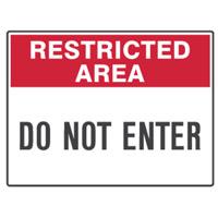 Sign Metal - Restricted Area (225 x 300mm) | Adelaide Safety Supplies