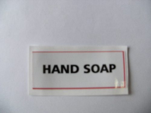 Sticker - Hand Soap (30 x 74mm)