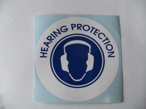 Sticker - Hearing Protection (115mm)