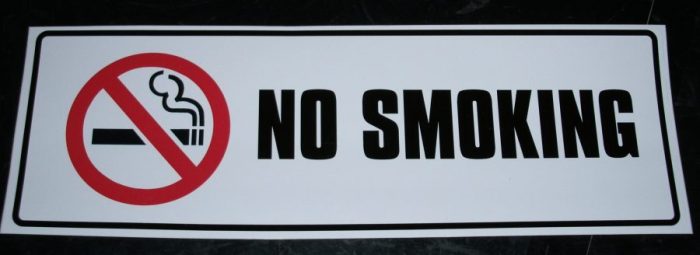 Sticker - No Smoking (102 x 302mm)